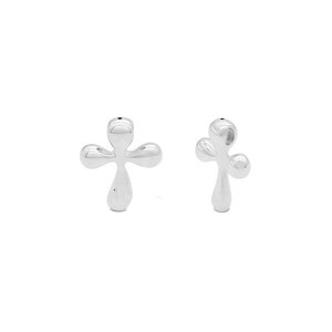 Precios Increíbles, Fácil de Colgar en la Cadena, Acabado Pulido y Suave, Colgante de Cruz de Plata 925 con Burbuja - Product Image 1