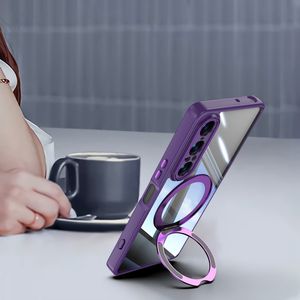 เคสโทรศัพท์ป้องกันใสหรูหราพร้อมที่ยึดขาตั้งเคสฝาหลังแม่เหล็กสำหรับ Sony <span class=keywords><strong>Xperia</strong></span> 1 Vii 1VII - Product Image 5