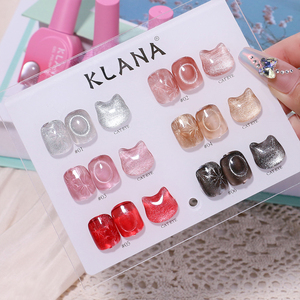 Ensemble de vernis à ongles magnétique effet œil de chat, 6 couleurs, longue tenue, non toxique, 15 ml, pour vente en gros aux salons - Product Image 3