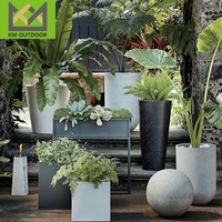 Décoration intérieure de la maison pot de fleur Décoration de jardin Grands articles de jardinage Pot de fleurs en fibre d'argile