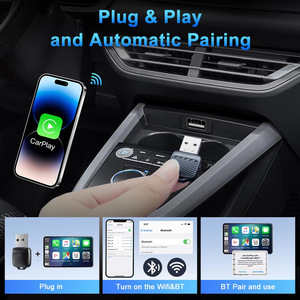 Adaptador CarPlay Inalámbrico 2 en 1 y Dongle <span class=keywords><strong>Android</strong></span> <span class=keywords><strong>Auto</strong></span> con Cable, Adaptador USB para Toyota, Mercedes, BMW, Chevrolet - Product Image 5