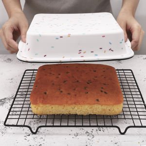 Sartén antiadherente de silicona para hornear pasteles, bandeja cuadrada para hornear pasteles - Product Image 5