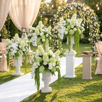 D-FB10 Bouquet de fleurs artificielles pour centre de table, nouvelle composition florale d'hortensias pour décoration de mariage