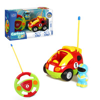 Voitures électriques télécommandées pour enfants les plus vendues, voitures de police télécommandées éducatives à thème de dessin animé, jouets de course