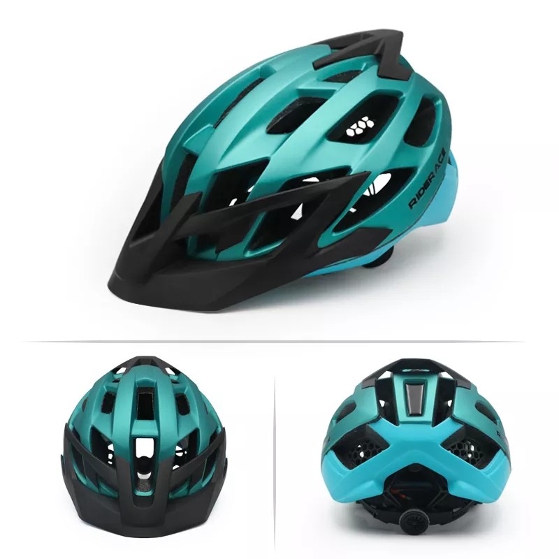 Casco Da Ciclismo MTB E Strada Ultraleggero - Multicolor Con Visiera E Regolazione