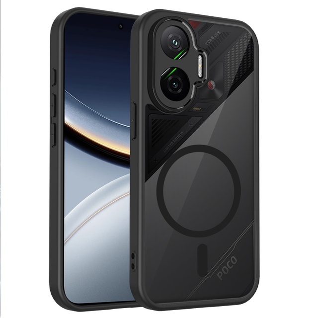 For Xiaomi Poco F7 / for Xiaomi Redmi Turbo 4 Pro Magnetic Case Slim Clear Matte PC Back Wireless Charging Cover