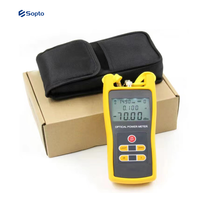 Sopto Hand Held Type Fiber Optic Power Meter for LC SC FC Connector -50~+26dBm Mini Optical Power Meter