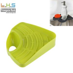 En gros, égouttoir triangulaire en plastique à ventouse pour lavage de légumes, avec bac de drainage et de récupération d'eau - Product Image 3