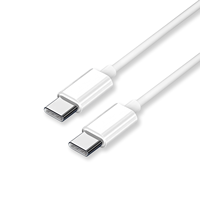 Cable de Carga Rápida USB 2.0 Tipo-C a Tipo-C, Carcasa de ABS, Revestimiento de PVC, PD 40W, para Teléfono Móvil, Auriculares, Conductor de Cobre Puro, Computadora