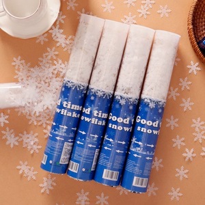 Décoration de fête de Noël réutilisable, lanceur de confettis rotatif flocon de neige pour l'ambiance festive du Nouvel An, décorations de Noël - Product Image 3