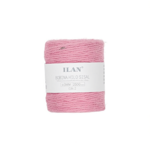 Spago di Sisal Ilan Rosa 3mm 250g per Artigianato e Cucito - Product Image 1