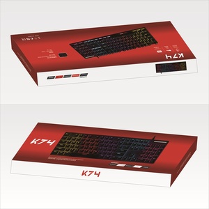 Bajeal K74 Computer Toetsenbord Computador Witte Schakelaar As Gamer Gaming Usb Mechanische Rgb Toetsenbord Voor <span class=keywords><strong>Pc</strong></span> - Product Image 3