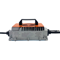 Chargeur rapide étanche IP65 haute puissance 72V pour batteries LiFePO4/Li-ion/plomb-acide, construction en alliage d'aluminium pour bateaux électriques