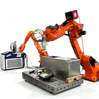 Robot de Soldadura de Estructuras de Acero, Máquina de Soldadura Láser Robótica para Vigas en H, Columnas y Vigas de Techo