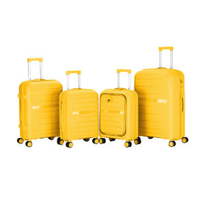 Chang Cheng Nouveau Style PP Valise Ensemble <span class=keywords><strong>Chariot</strong></span> de cabine avec roues pivotantes Voyage facile Ouverture à glissière Bagages - Product Image 4
