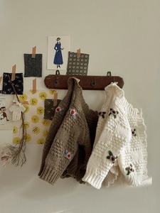 Ensemble de vêtements pour bébé en tricot avec logo personnalisé, vêtements d'hiver pour nouveau-nés, pulls, cardigans, vêtements pour bébés et tout-petits - Product Image 4