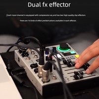 Carte son numérique professionnelle 8 canaux Behringer/Bulingda Flow8 pour sonorisation en direct et karaoké, mixeur numérique en plastique dédié