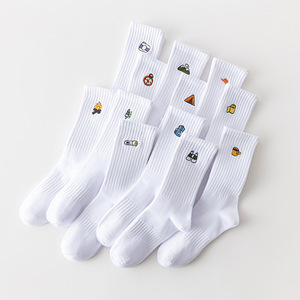 Calcetines Deportivos Personalizados <span class=keywords><strong>para</strong></span> <span class=keywords><strong>Hombre</strong></span> con Logotipo Bordado, Calcetines de <span class=keywords><strong>Tenis</strong></span> Transpirables de Algodón - Product Image 2