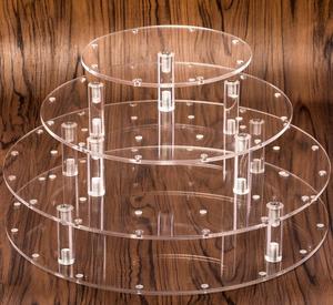 Bán buôn 3 Tier Vòng Rõ Ràng <span class=keywords><strong>Acrylic</strong></span> Bánh Pop Đứng Nhựa <span class=keywords><strong>Lollipop</strong></span> Đứng - Product Image 3