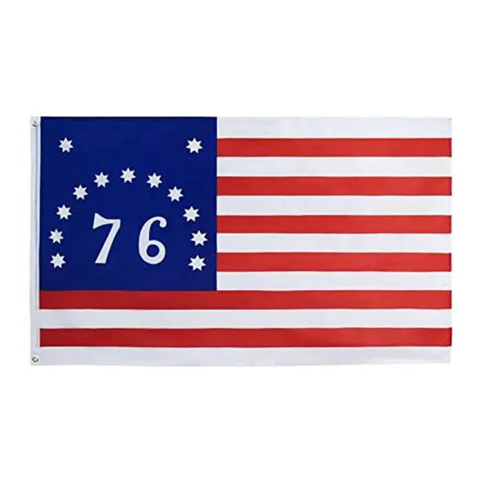 Bandeira personalizada 3X5FT Bennington 76 Bandeira americana História Revolucionária Decoração dos EUA