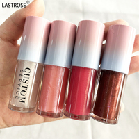 Gloss à lèvres minéral à marque privée, haute qualité, végan, waterproof, longue tenue, hydratant, rouge à lèvres liquide non collant, maquillage transparent
