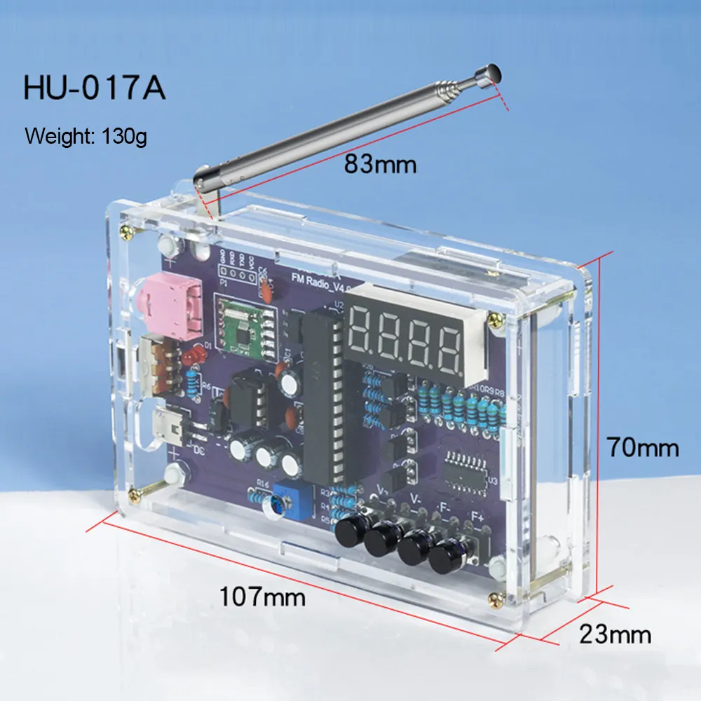 Radio FM Kit fai da te RDA5807S ricevitore Radio FM 87MHz-108MHz modulazione di frequenza TDA2822 amplificatore di potenza stazione di ricerca automatica