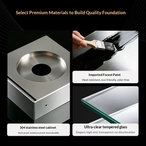 Caminetto a Etanolo da Interno in Acciaio Inox Certificato CE Stile Europeo; Apparecchio di Riscaldamento per Pensioni e Case Piccole - Product Image 3