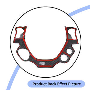 Per 2011-2016 <span class=keywords><strong>Ferrari</strong></span> 458 vera fibra di carbonio <span class=keywords><strong>accessori</strong></span> interni per <span class=keywords><strong>auto</strong></span> comando centrale volante pulsante pannello decorativo - Product Image 4