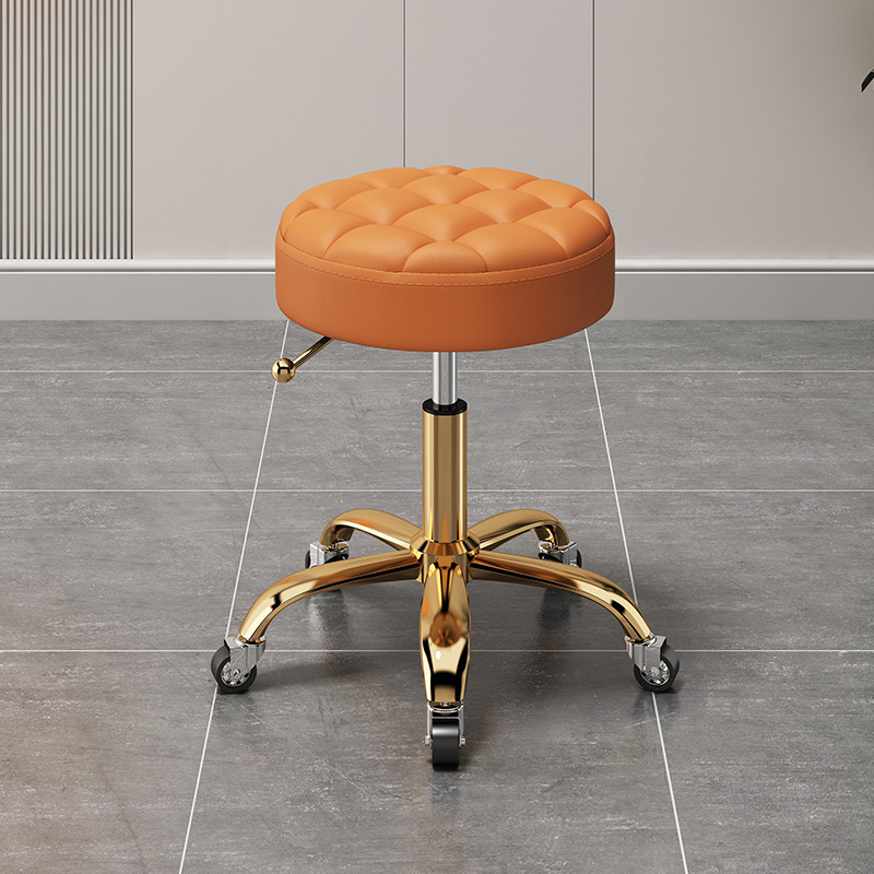 Pain orange-titane grandes roues trépied-fer