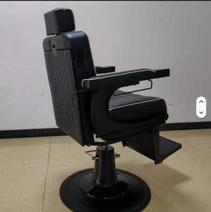 Durable Synthetic <b>Leather</b> Barber Chair, Business Style Modern 360 Degree Rotating Reclining Hydraulic <b>Pump</b> - Product Image 2