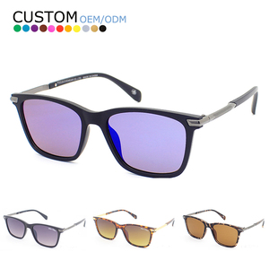 Manufacturer's Wholesale Square Frame <b>Shades</b> <b>Sun</b> Glasses Gradient Lens Drivers Mirror Fashion Sunglasses for Men - Product Image 1