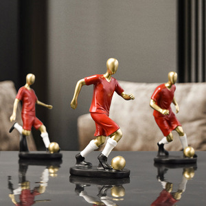 Mini semplice decorazione per giocatore di calcio in resina per Home TV Cabinet per Wine Wine Cabinet camera da letto Desktop natale anno nuovo <span class=keywords><strong>arte</strong></span> - Product Image 1