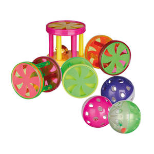 Juego de Bolas y Rodillos de Plástico con Sonido, 4.5 cm, Juguete Interactivo para Mascotas - Product Image 1