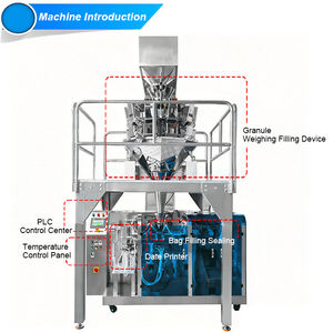 Machine d'emballage automatique de salades de légumes surgelés en doypack – Emballeuse de brocoli, pois, carottes, maïs en sachets - Product Image 2