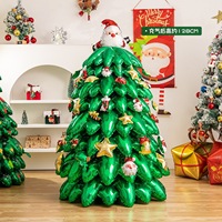 Décorations de Noël : Ballon Nœud Papillon en Film d'Aluminium Imprimé par Gravure pour Vitrine de Maternelle, Accessoires d'Ambiance et Aménagement de Scène WH