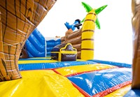 Ciudad de Diversión Inflable Comercial con Temática Pirata, Castillo Inflable Grande de PVC, Parque Infantil Inflable para Alquiler en Eventos