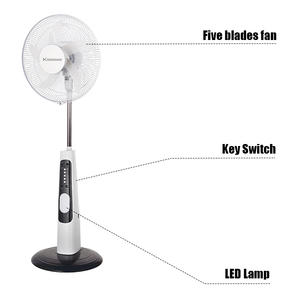 Ventilateur Solaire CA CC sur Pied avec Éclairage 32 LED et Télé<span class=keywords><strong>commande</strong></span>, 16/18 Pouces, Rechargeable pour Hôtels et Usage Domestique - Product Image 4