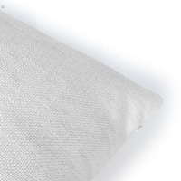 Taie d'oreiller en lin blanc 16 * 16in Sublimation Blanks Pocket Book Cushion Cover Home/Hotel Use Sublimation Throw Pillows
