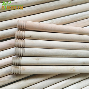 Giá rẻ janitorial sản phẩm tự nhiên đánh bóng chổi bằng gỗ xử lý escobas de plastico palos de escoba - Product Image 2