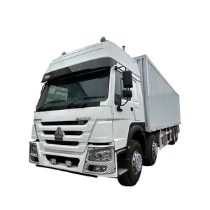 Kullanılan Sinotruck Howo 6x4 371HP teslimat kamyonu kutu kargo kutusu kamyon alet kutusu kamyon