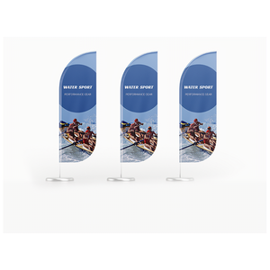 Bandera Deportiva de Poliéster con Diseño Personalizado e Impresión Digital, Bandera de Playa, Bandera de <span class=keywords><strong>Surf</strong></span>, Asta de Aluminio/Fibra de Vidrio - Product Image 4