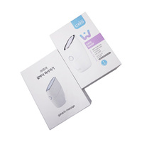 Boîte d'emballage écologique et recyclable à base rigide et couvercle, avec revêtement UV, impression par estampage carrée, boîte cadeau rigide