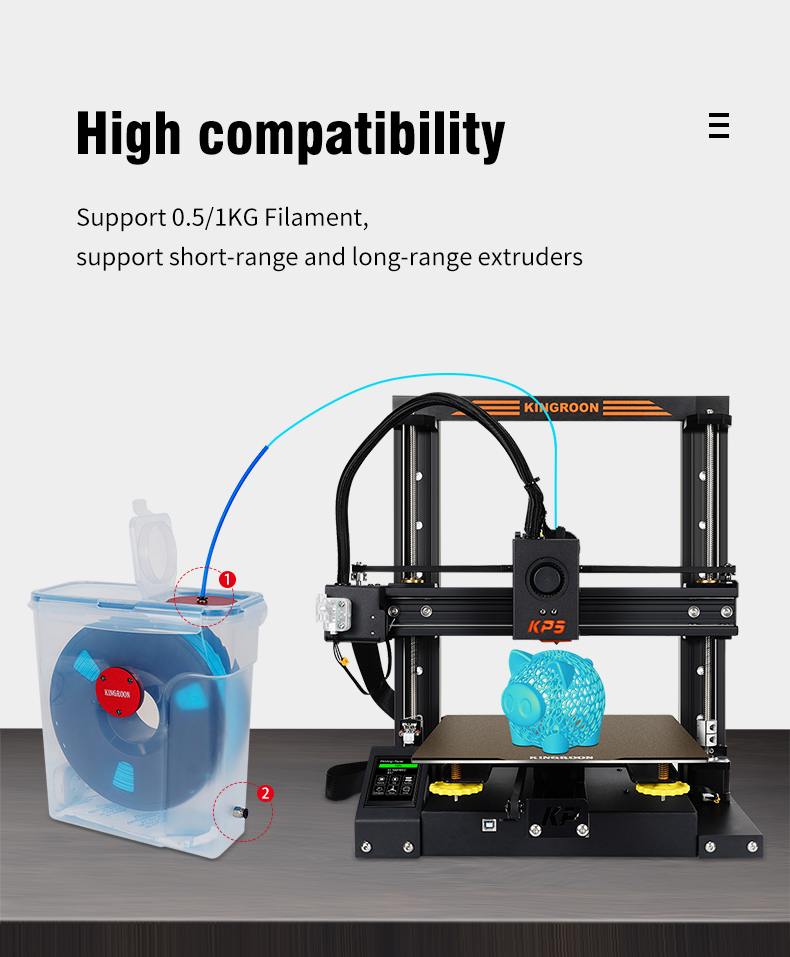KINGROON 3D Printer Filament Dryer Box for Drying TPU, ABS, PLA