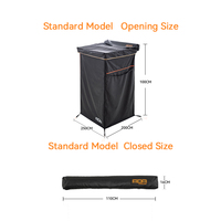 ADA OVERLAND Tienda de Ducha Lateral para Coche, Carpa de Privacidad de Carcasa Blanda Impermeable para Overlanding 4x4 y Camping para SUV y Camionetas
