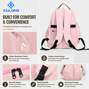 Mochila Escolar Antirrobo para Niñas, Diseño Estético, Ligera, con Múltiples Bolsillos, para Uso Diario, para Estudiantes, 2026, MOQ Bajo - Product Image 2