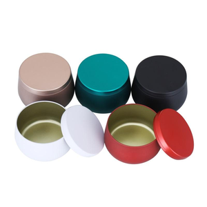Wholesale 4OZ 8OZ Luxury Empty <b>Red</b> White Black Brown Green Tinplate Jars Screen Printing for <b>Candle</b> Screw Cap Lids 100pcs Carton - Product Image 4
