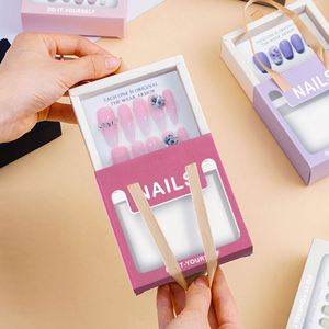 Boîte d'emballage de luxe personnalisée avec logo FX pour faux ongles à presser - Product Image 2
