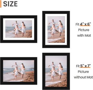 Wholesale Black <b>White</b> Gold 5-Pack 10-Pack 4x6 8.5x11 11x14 16x20 Inches A3A4 Plastic <b>Photo</b> <b>Frame</b> PVC Picture <b>Frames</b> Combination - Product Image 4