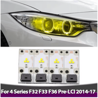 Plaques LED DRL Angel Eye jaunes pour Série 4 F32/F33/F36 Pré-LCI 2014-2017 Remplacement direct 100% testé 63117263051