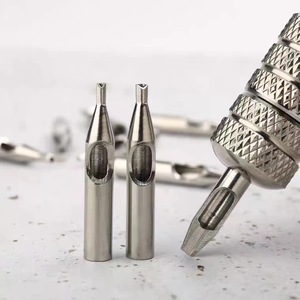 Puntas de acero inoxidable para tatuajes, cubiertas de aguja y tubo para máquina de bobina, kit de pistola, suministros de tatuaje al por mayor - Product Image 2